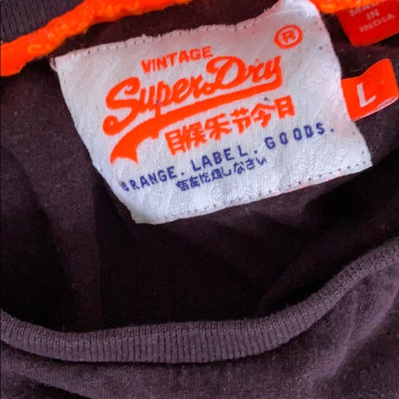Vintage Dark Purple Superdry T Shirt - Picture 3 of 3